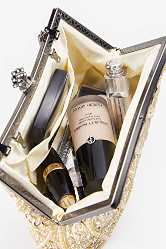 Babeyond Evening Clutch Purses For Women - 1920S Accessories For Women Gatsby Evening Bag Vintage Beaded Sequin Pearl Clutch #TOP3