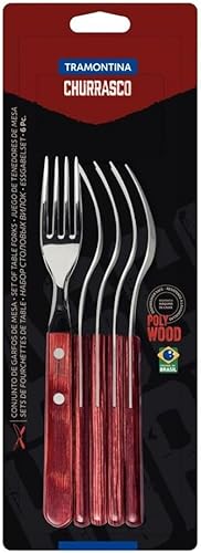Tramontina Art.no. 29899156 - Juego de tenedores (6 piezas, 11.8 x 11.8 x 11.8 in), multicolor