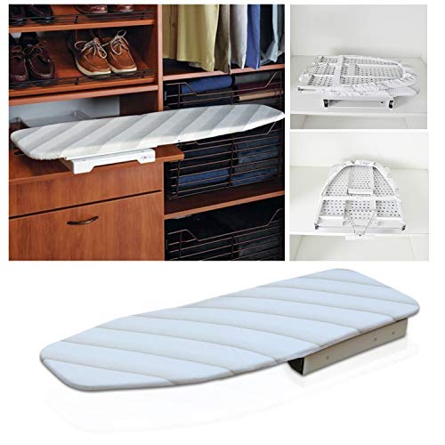 Lehom Hide-Away Ironing Board Drawer Slide-Out Folding Ironing Board Pull Out Iron Board