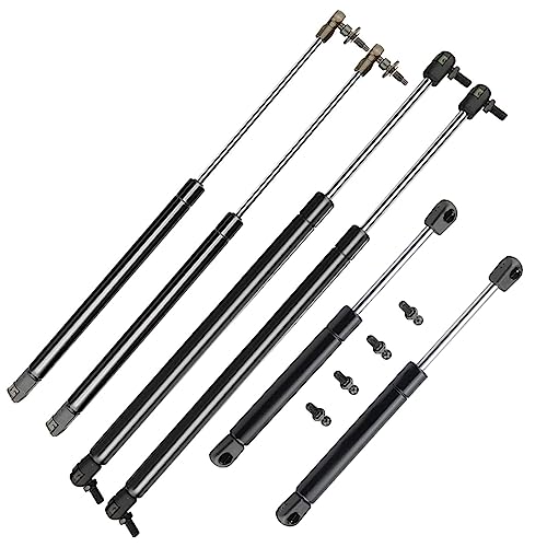 Frankberg 6x Ressort à gaz hayon Capot moteur vitre arrière Compatible avec Grand Cherokee WG WJ Tous Moteurs SUV 1999-2004 Remplacer# 55136761AA