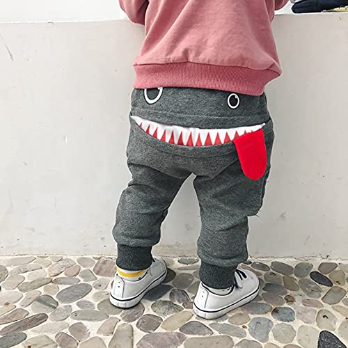 Baby Cartoon Pants Boys Tongue Print Trousers Kids Boys Chic Designed Chunky Cool Spring Fashion2