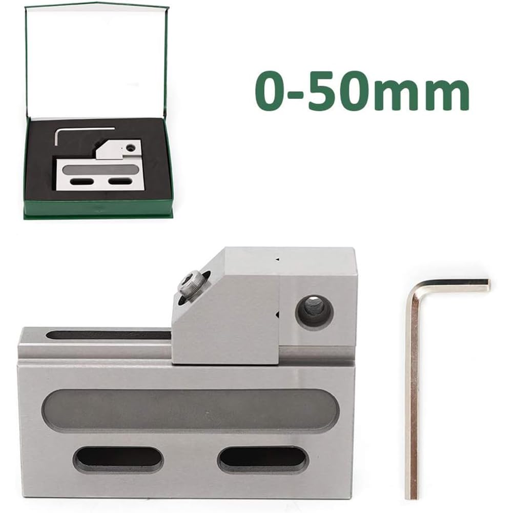 CNC A Filo EDM Alta Precisione Morsa, 2 Pollici Strumento di Serraggio con Apertura A Ganasce 0-50 Mm Ganascia Scorrevole 1.5Kg Design Fisso Serraggio Morsa Apparecchiature