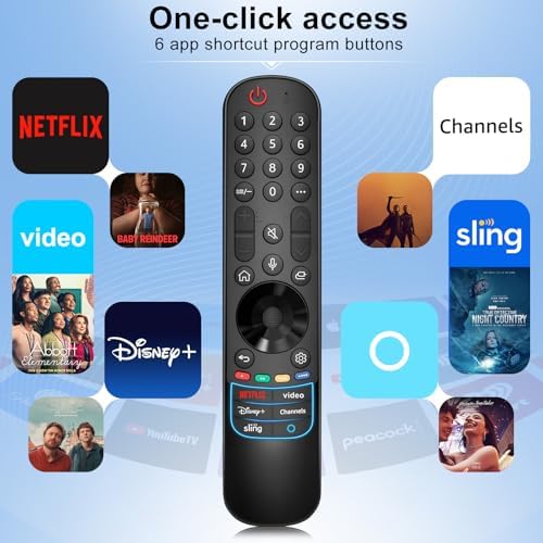 AN-MR24gn-Magic-for-LG-Smart-TV-Voice-Remote-Control-Replacement Universal Compatible with LG OLED Webos Thinq Nano Cell Service TVs for AKB75855501 MR23gn MR22gn MR21ga MR20ga — view 5