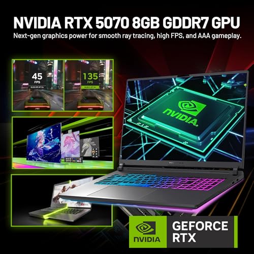 Image of ASUS ROG Strix G18 18 inch 144Hz WUXGA Gaming Laptop, Intel i9-14900HX, 32GB RAM, 2TB Storage (1TB SSD&1TB Docking Station), GeForce RTX 5070, 4-Zone RGB Backilit Keyboard, FHD IR Camera, Win 11 Pro, Gray
