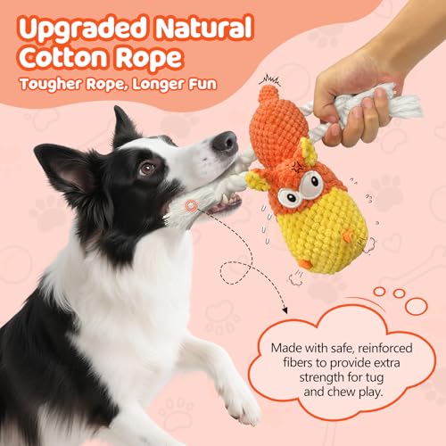 Juguete de peluche para perro con chirriador TOOPTATE miniatura 6