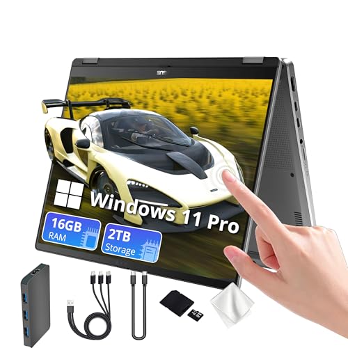 ASUS Vivobook Flip 14' 2-in-1 OLED Touchscreen Laptop, Intel Core Ultra 7 256V, 16GB LPDDR5, 2TB (1TB SSD&1TB Docking Station), Intel Arc Graphics, Backlit Keyboard, Copilot+PC, Win 11 Pro, Gray