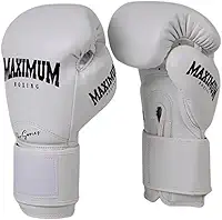 Par Luva Profissional Couro Muay Thai Kickboxing Maximum