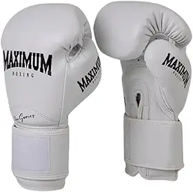 Par Luva Profissional Couro Muay Thai Kickboxing Maximum