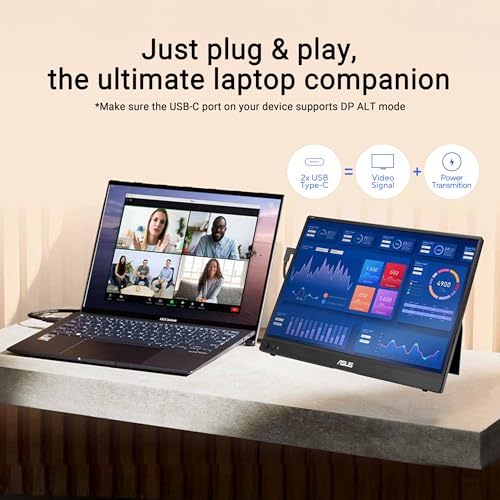 Image of ASUS ZenScreen MB16AHVE 15.6 Inch 1080p Portable Monitor