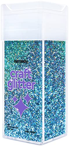 Hemway Glitter Shaker Ocean Blue Holographic 130g Extra Chunky, Craft Glitter Shaker for Resin & Epoxy Crafts