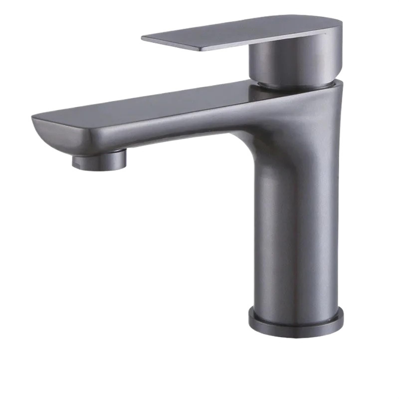 Robinet de lavabo en acier inoxydable 304 peinture argentée durable
