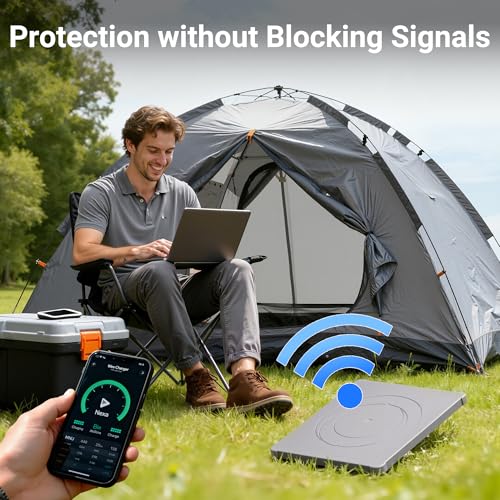 Image of DAIERTEK Starlink Mini Protective Cover Case, Starlink Mini Accessories Silicone Protective Case Satellite Dish Waterproof & Anti-Scratch Cover Perfect for Outdoor Travel RV /Camping(Grey)