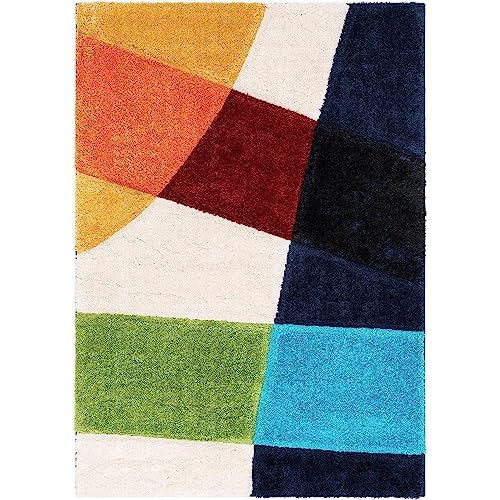 Image of Modern Quality Carpet /Trending Design Hand Woven Fluffy Rug /Mats for Bedroom /Dinning Hall /Living Room 2-inch Thick [Size 10x14 feet]