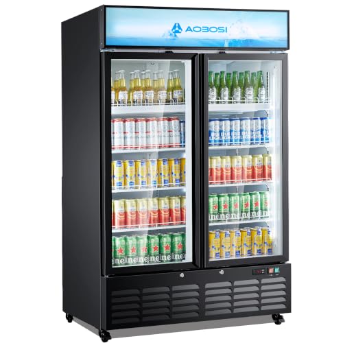 AAOBOSI 27.02 Cu.Ft Merchandiser Refrigerator