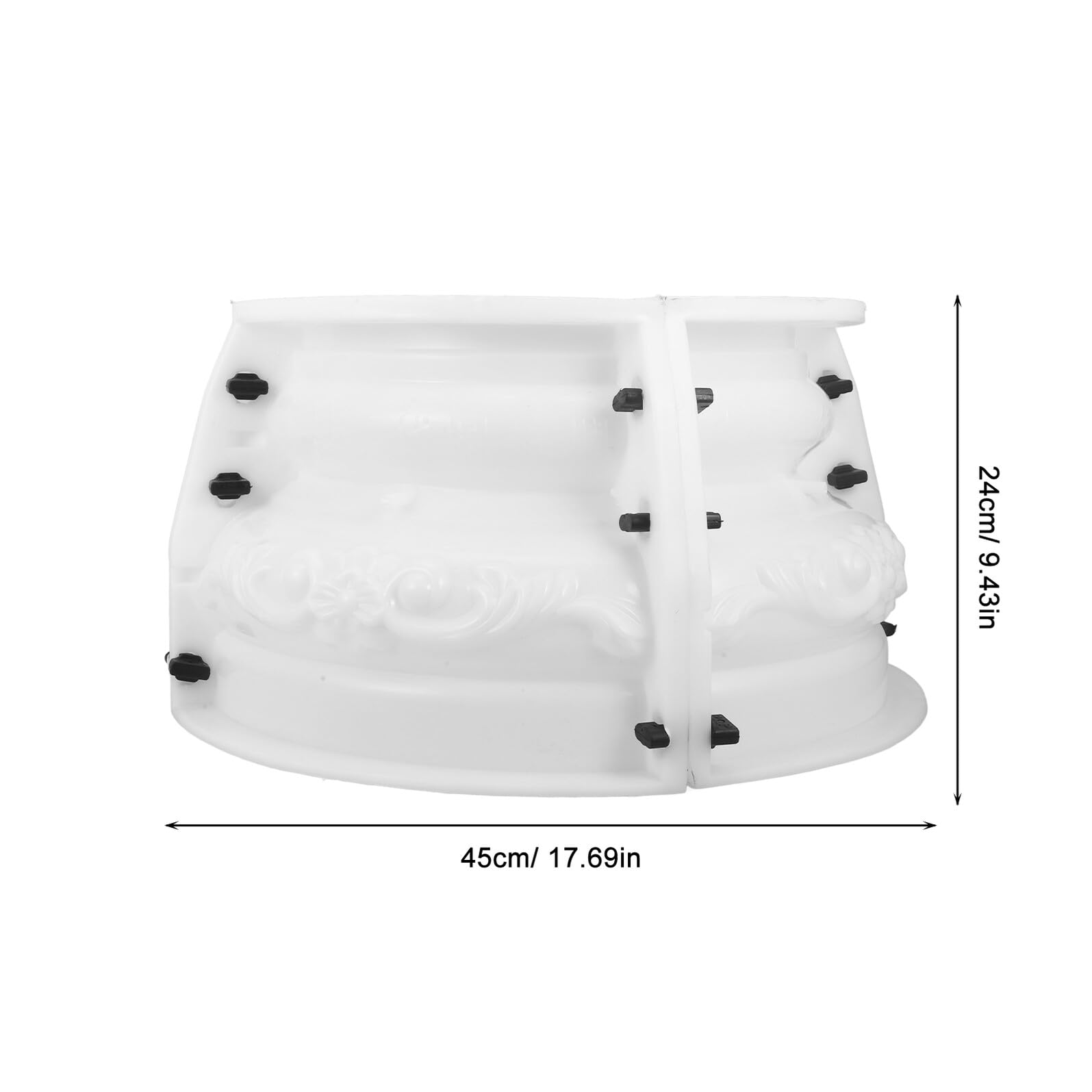 Alipis Molde Multifuncional para Columna Romana de Plástico Beige, Fácil de Usar y Resistente para Fabricación Artesanal de Cemento para Hormigón en Proyectos Decorativos