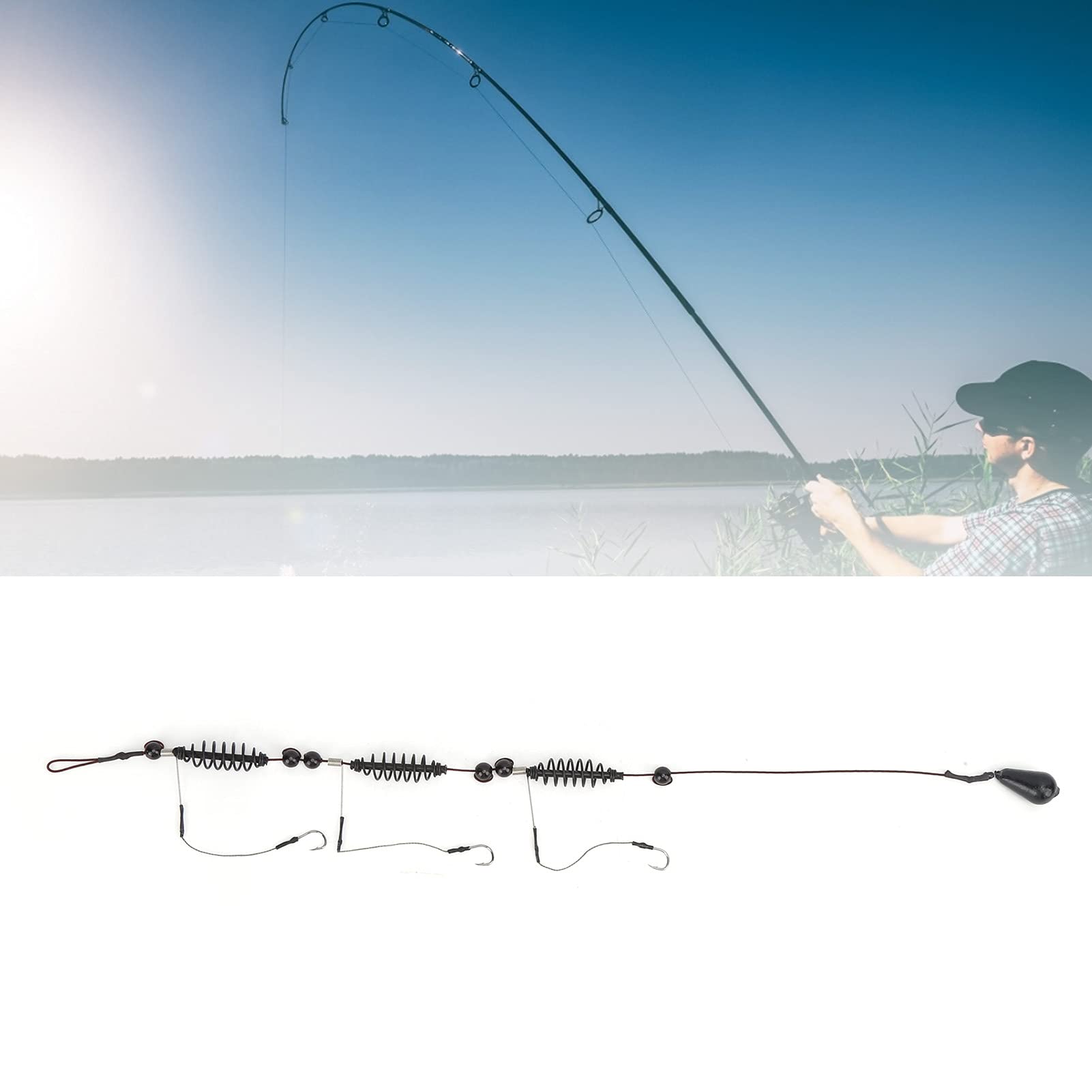 Gabbia per Esche Pesca Mare 35g, Trappola Esca Artificiale con 3 Ganci per Pesca in Acqua Salata, 3 Pezzi Colore Casuale per Cattura Efficienti