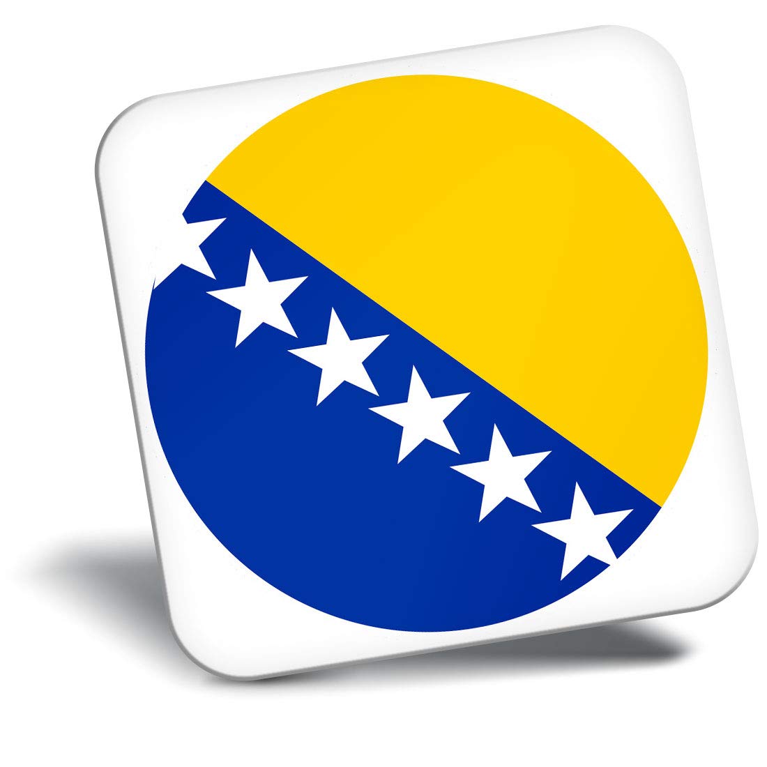 Destination Vinyl Ltd Fridge Magnet - Bosnia & Herzegovina Flag 9126