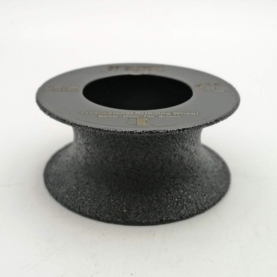 Discos de Esmerilado Manual, Muela de Diamante soldada al vacío 75 mm (3") con Eje Borde semicircular, Grano 60 7/8", Varios tamaños(2,30mm)