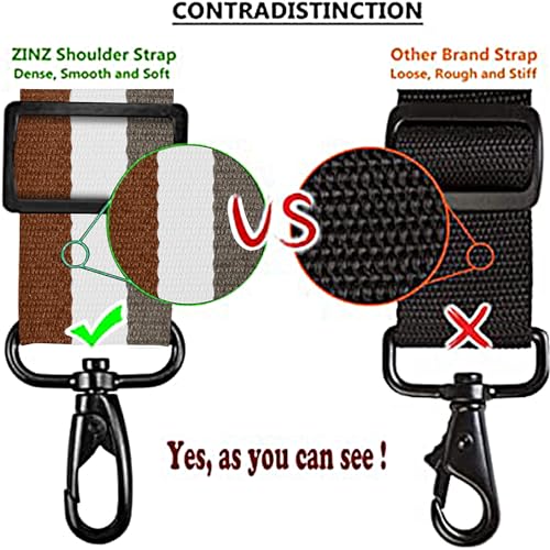 Image of ZINZ Bag Shoulder Strap, Padded Adjustable Shoulder Strap Replacement