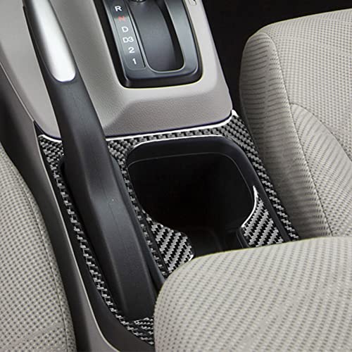 Portavasos interior fibra de carbono para Honda Civic 2012-2015 miniatura 2