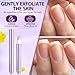 3-in-1 Cuticle Oil Pen,Cuticle Pusher Nail Oil Pen with Ceramic Tip,Dry & Damaged Nails,Nail Cuticle Remover Pen,for Moisturize Strengthen Nails(2PCS)