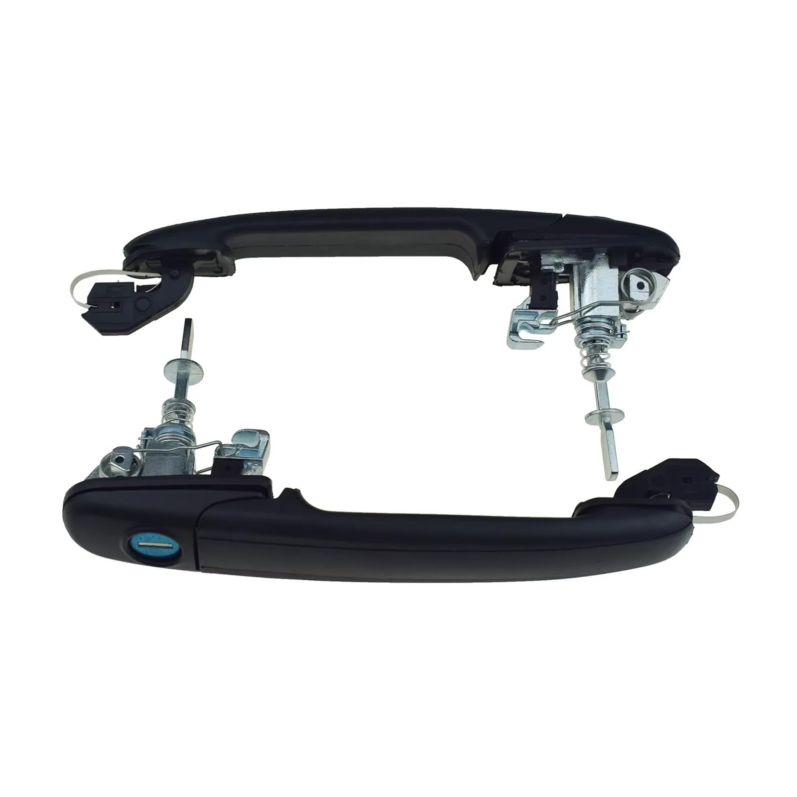 Esrqre Car Side Outer Door Handle for Seat for Alhambra 1995 1996 1997 1998-2010 Car 2Pcs Front Left Right Outside Door Handle with Keys 6K0837205 6K0837206