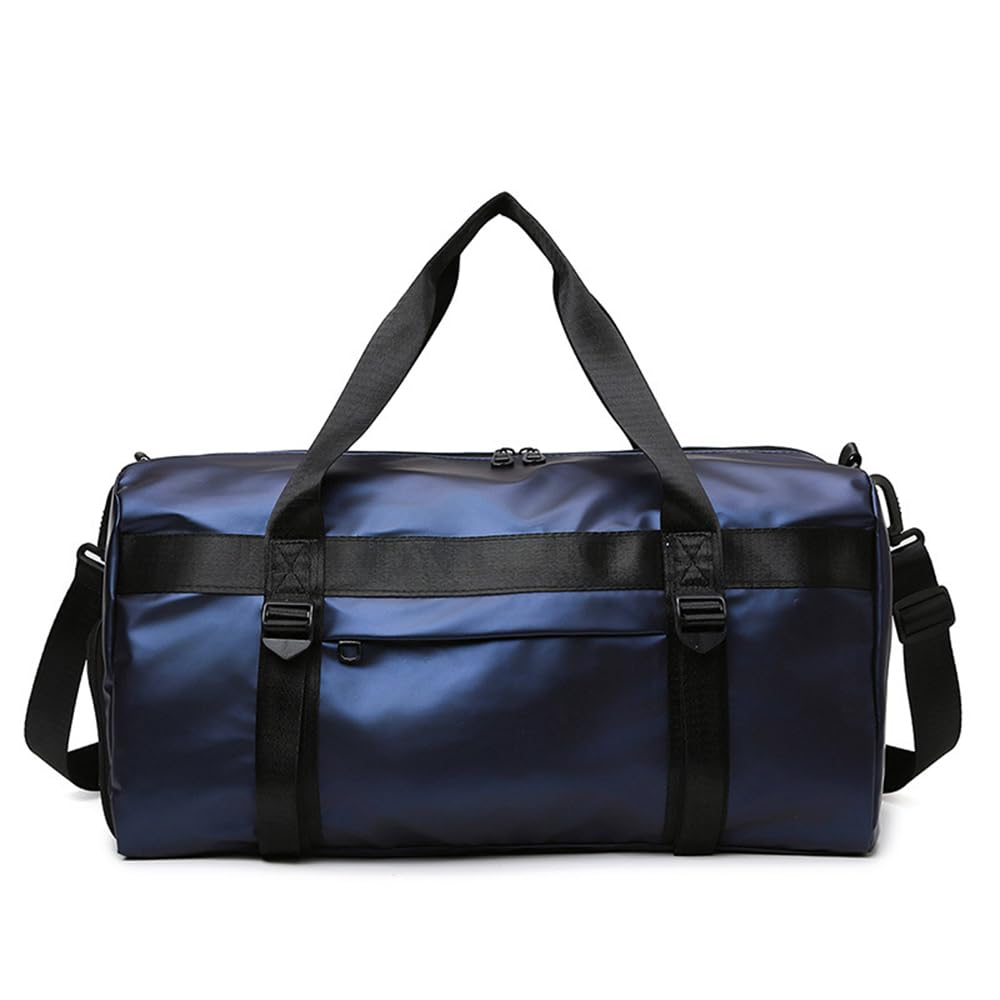 Vllcsla Small Sports Duffel Bag 31.25 L, 50x25x25 cm, with Wet Pocket & Shoe Compartment, Gym Duffle Yoga Bag, Mens Small Hand Luggage Travel Bags, Ladies Yoga Sports Bags Overnight Weekend, Blue — image 1