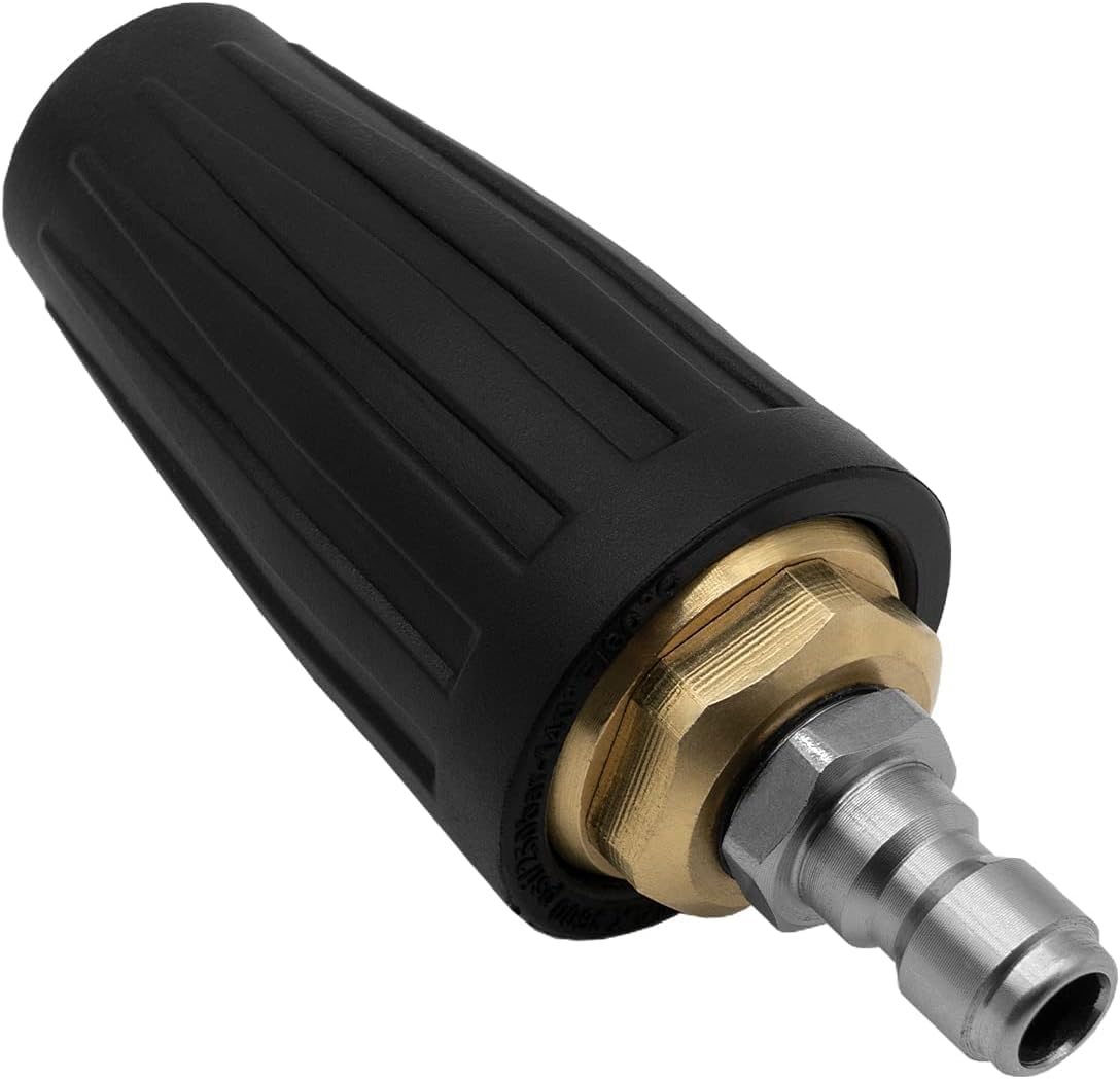 DERASL Ugello turbo rotante per idropulitrice ad alta pressione compatibile con Nilfisk Alto/KEW/Kranzle/WAP Series Quick Connect, accessorio per pistola per idropulitrice a 3600 PSI