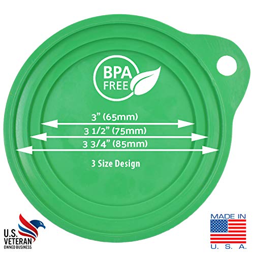 Keep Your Dog and Cat Food Fresh - Pet Food Can Cover Lids - Made in USA, Sold by Vets - Fits Small, Medium and Large Cans - BPA-Free - Image 3