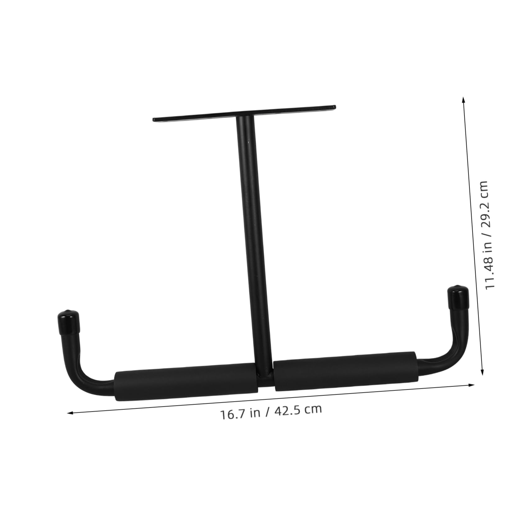 Ciieeo Support Suspendu Plafond pour Vélos et Cannes à Pêche en Acier Inoxydable Argenté, Design Moderne, Capacité de Charge Élevée, pour Garage