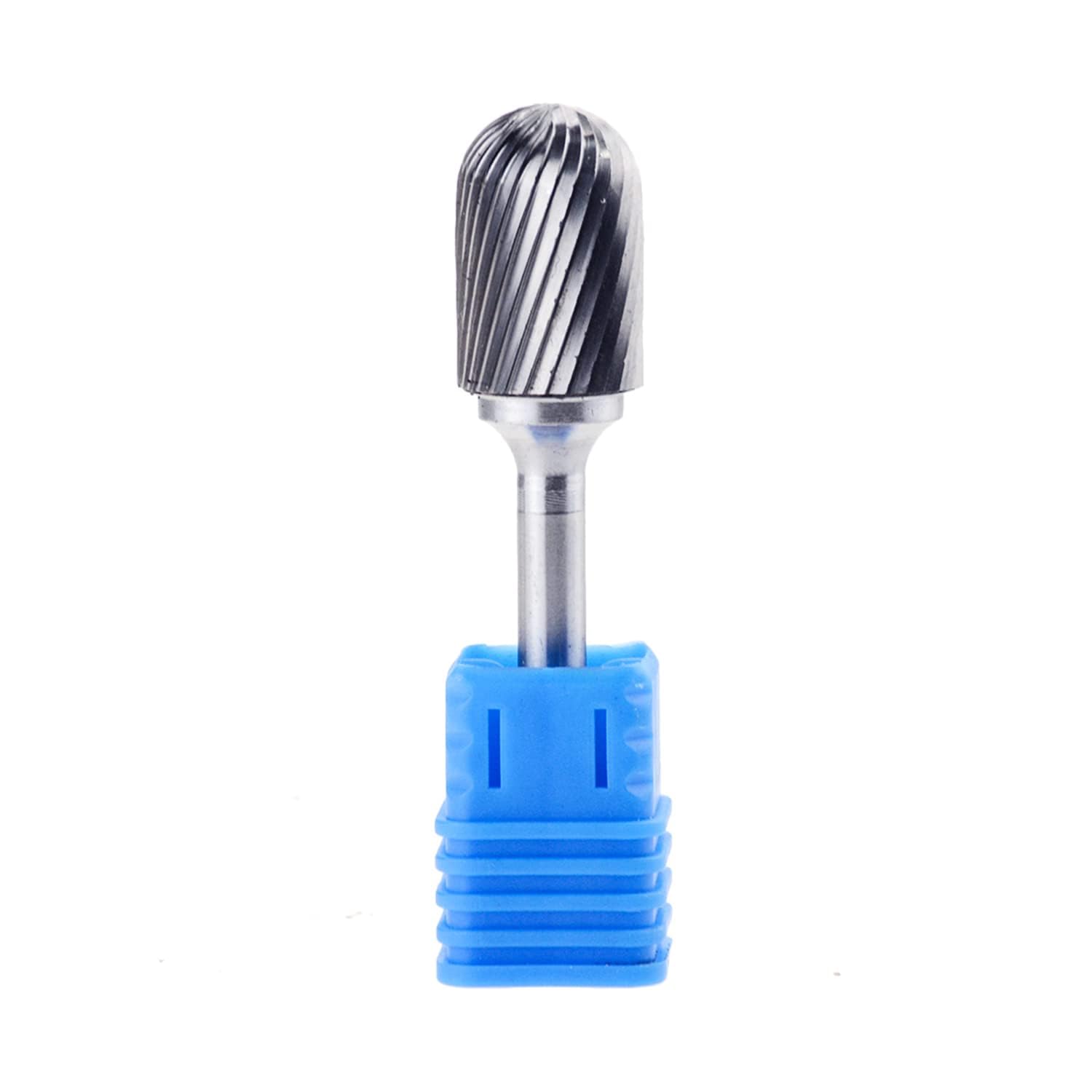 14mm (5/9 inch) C Type Single Cut Carbide Rotary Burr File, 1/4 Inch (6mm) shank,Rotary Burrs Tool for Rotary Die Grinder Drill Bits hsawbit