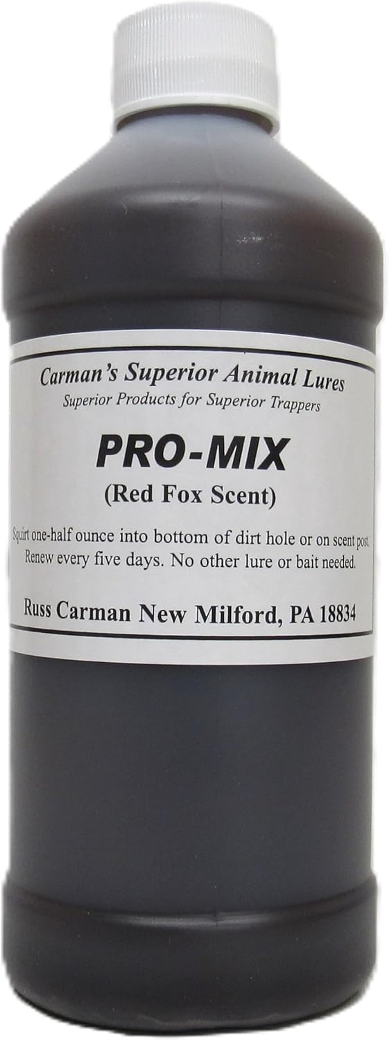 Red Fox Pro Mix Lure Scent - Carman's 16 oz Pint Bottle Trapping Supplies
