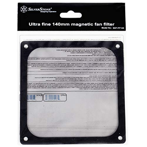 Image of Silverstone FF143 Black Ultra Fine Fan Filter with Magnet for 140mm Case Fans, SST-FF143B