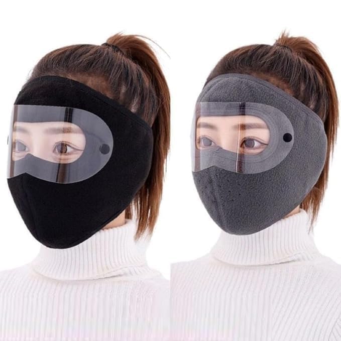 granth enterprise Unisex Winter Face Mask with Windproof, Warm, Anti-Fog Removable Eye Protection Screen, Breathable Cycling Mask for Women and Men-picture-44