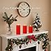 JOIONE Christmas Red Flameless Pillar Candles with Remote Set of 3, Battery Operated Real Wax LED Candle, Perfect for Xmas Window, Romantic Dinner & Holiday Christmas Decor