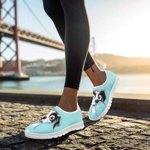 Image of Jeiento Cute Dog Women's Casual Slip On Shoes Loafers Sneakers for Women