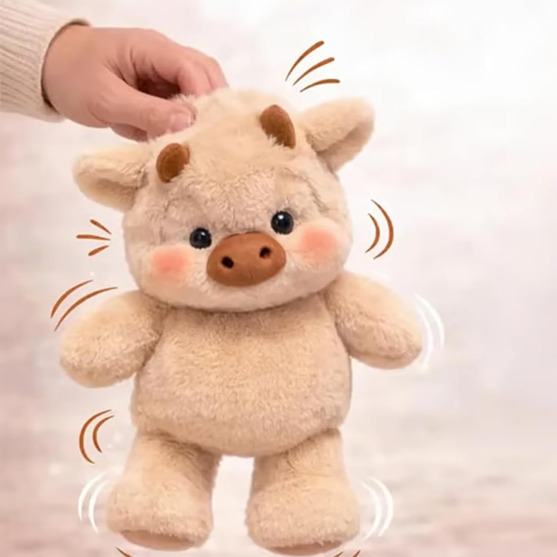 Generico Peluche Mucca Che Corre – Mucca Peluche Che corre, 45/60cm, Adorabile Peluches Cinghiale Morbido e Confortevole, Perfetto per Decorazioni Casa e Regalo Festivo (Maiale A,45cm)