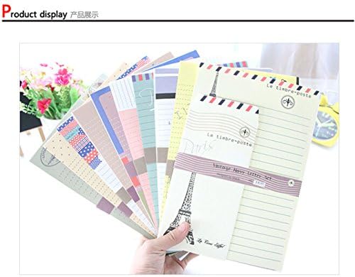 Ninge 30 Cute Paris Countries Vintage Nave Letter Paper with 15 Envelope