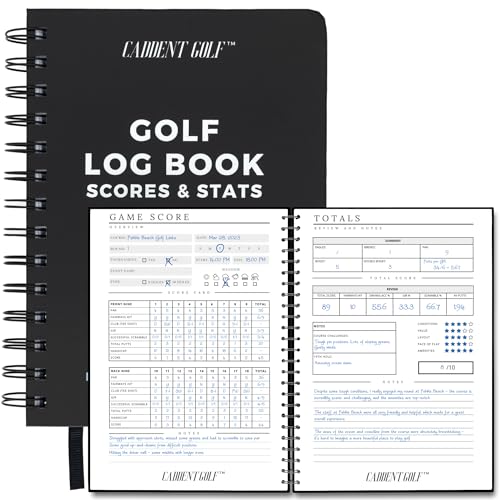 CADDENT GOLF Scorecard Hardcover Book