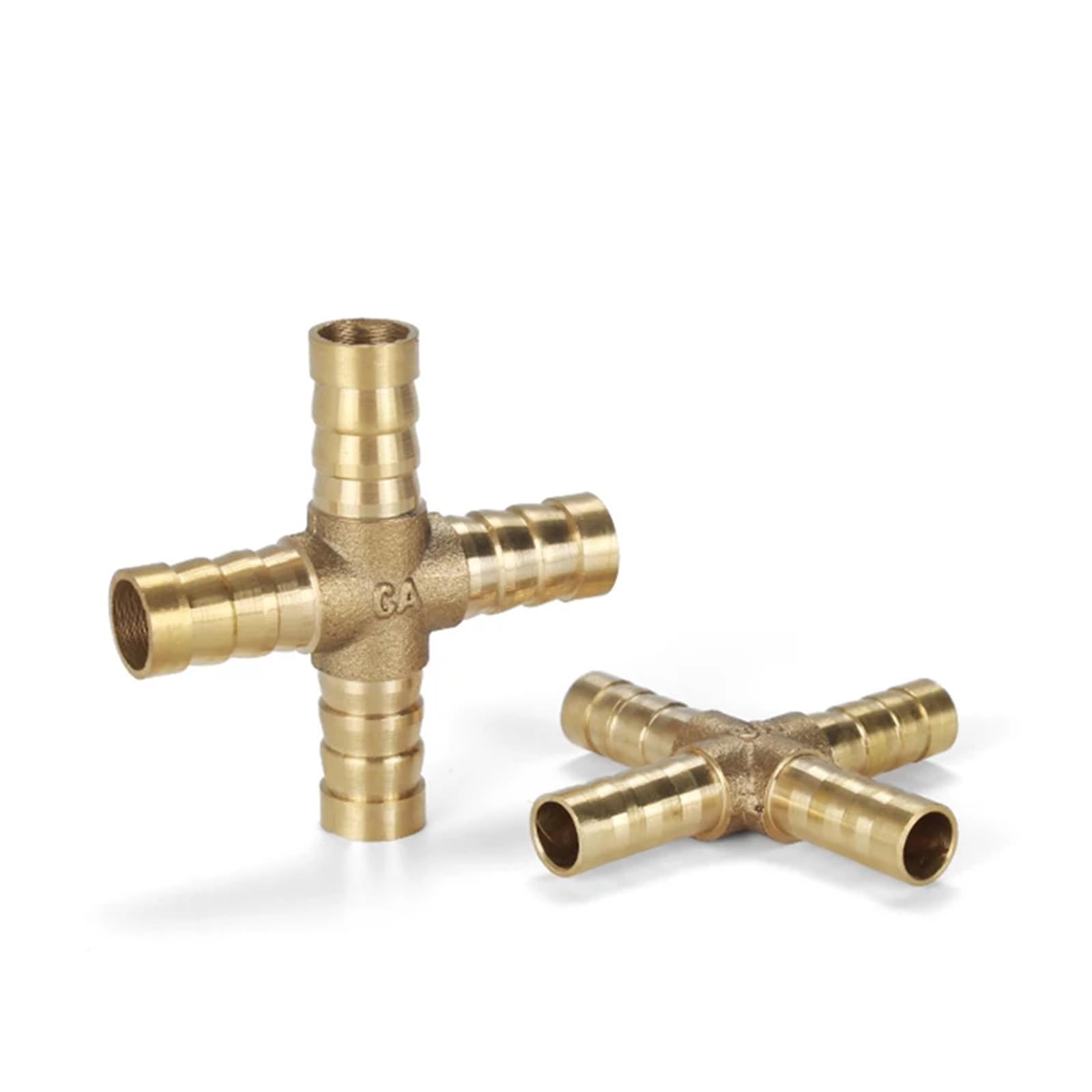 Raccordo a T dritto in ottone, 10 mm, 19 mm, connettore per tubo in rame (Tee 10 pezzi)