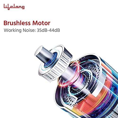 Image of Lifelong Wireless LLGM36 Mini Gun Massager with 4 heads| Deep Tissue Percussion Muscle Massager for Pain Relief & Recovery, Portable Handheld Electric Fascial Gun Massager (Silver)