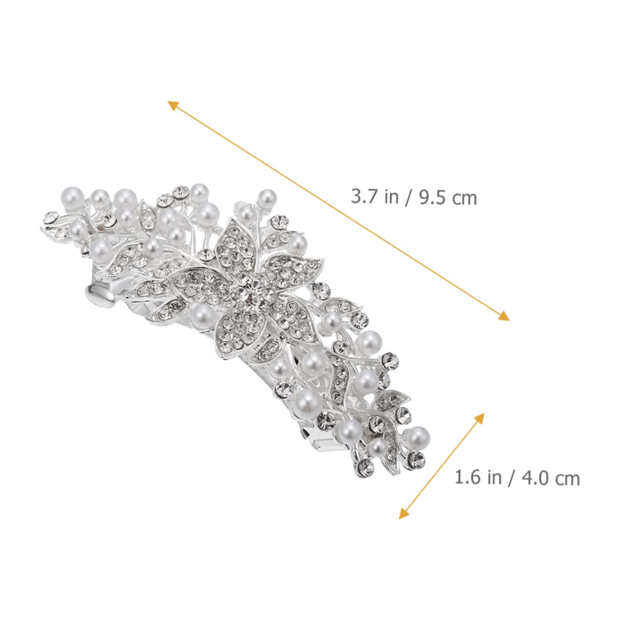 5pezzi Fermaglio Per Con Perle e Strass Per Donne Elegante Clip Per Acconciature Da Cerimonia e Festa Accessorio Per Sposa e Compleanno Design Chic e Delicato Facile Da Indossare e