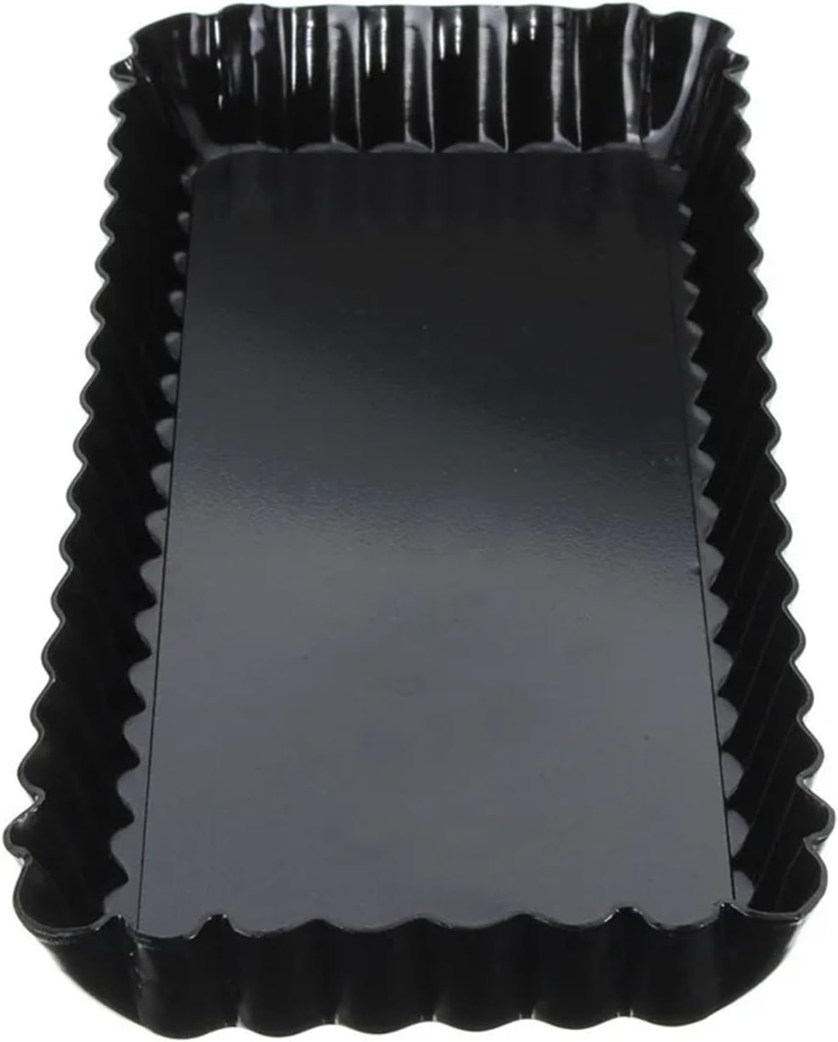 Fluted Rectangle Tart Pan with Removable Bottom, Non-Stick Quiche Baking Mold, Bakeware Tray for Pie & Cake