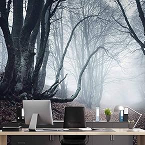signwin Wall Mural Forest in Fog Removable Self-Adhesive...