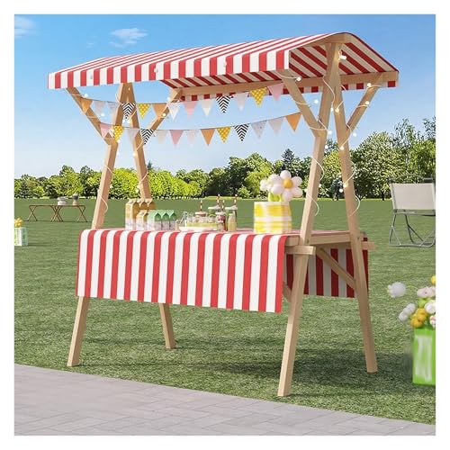 Stand de vendeur portable en bois pour éviter les tables lourdes