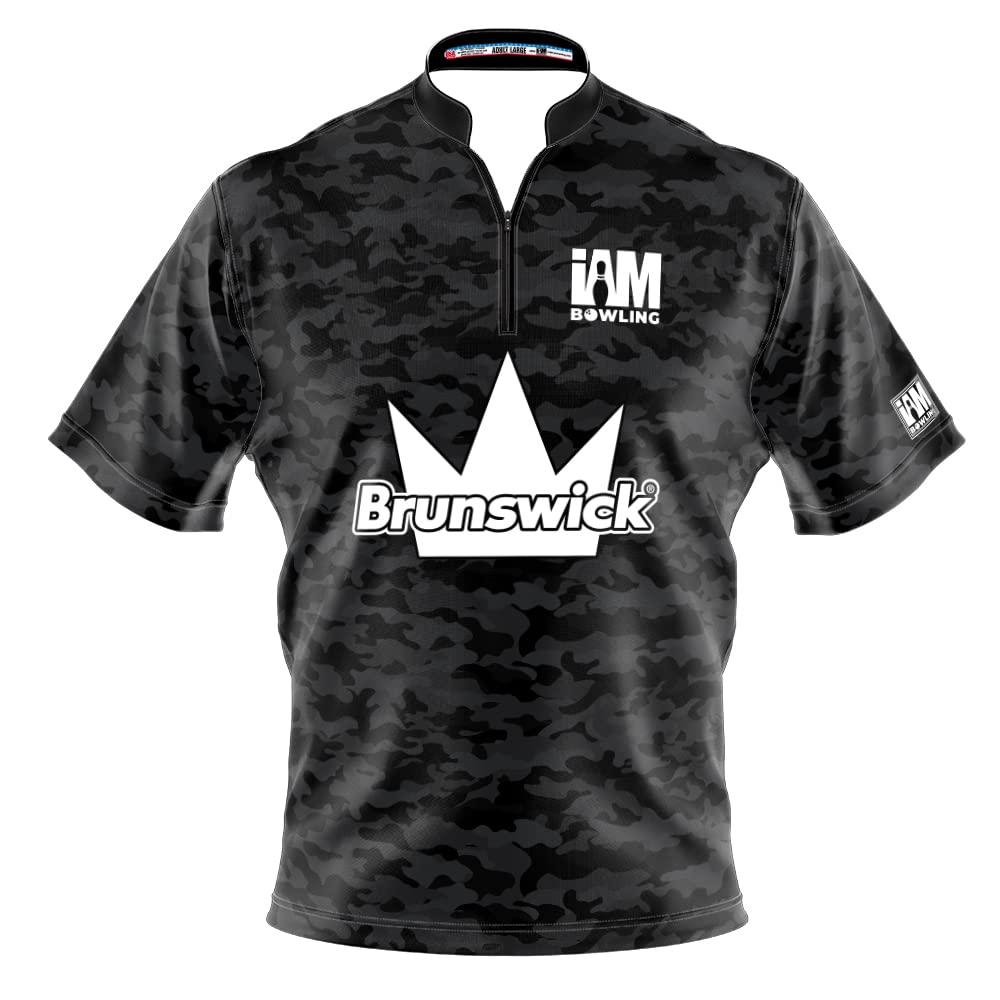 Logo Infusion Dye-Sublimated Bowling Jersey (Sash Collar) - I AM Bowling Fun Design 2044-BR - Brunswick (Large) Multicolored