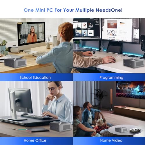 Image of Mini PC N7A 12th Gen Core i5-12450H up to 4.4GHz (8C /12T), 16GB DDR4 RAM 1TB NVMe SSD Computers, USB 3.2 /Type-C /WiFi 6 /BT5.2 /RJ45 2.5G /4K Triple Display Desktop PC