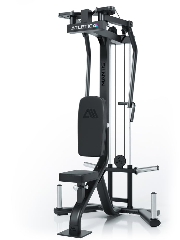 ATLETICA Mantis Butterfly & Reverse Combo Plate Loaded 2-in-1-Gerät | für Brust, Schultern und Rücken, verschiedene Griffpositionen, optimale Verstellbarkeit