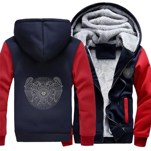 Sweatshirt à capuche de mi-saison vêtement décontracté imprimé Valknut 2XL - 3