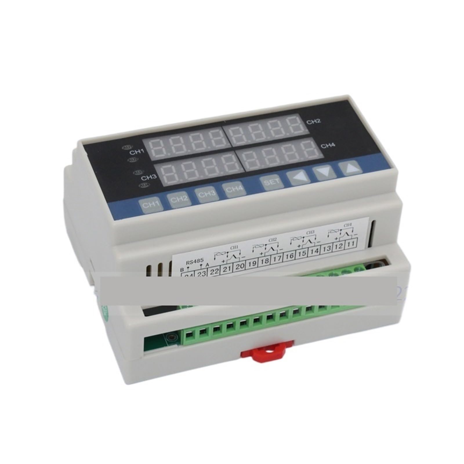 1 Uds. Controlador de temperatura Din tipo 4 vías mide múltiples puntos termostato digital de 4 canales(SSR out with RS485)